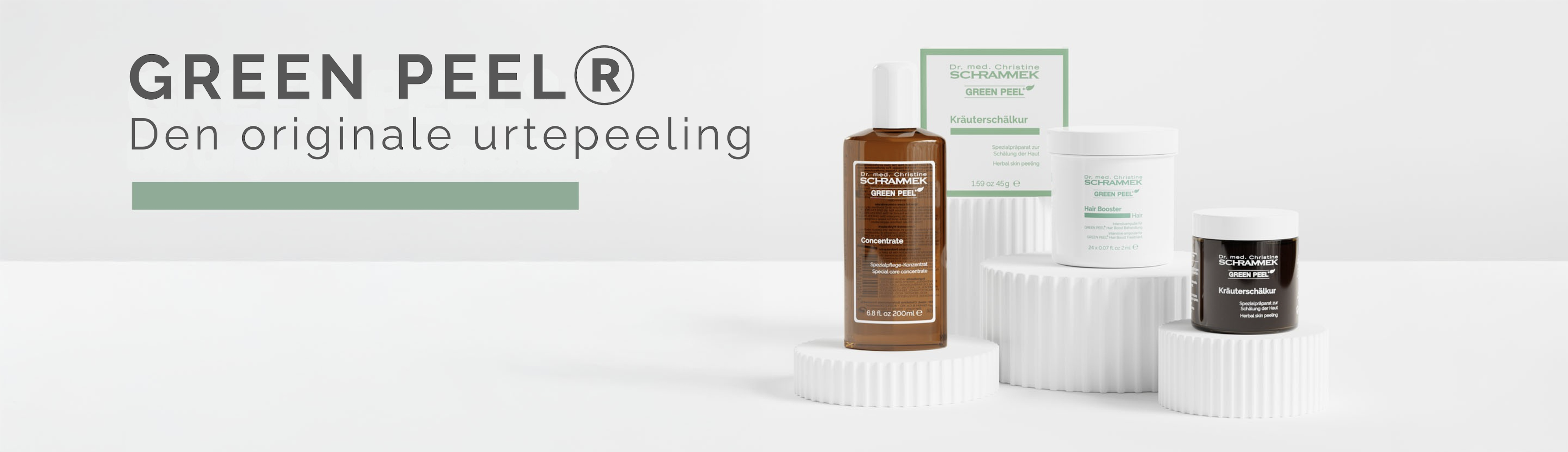 GREEN PEEL® — Den originale urtepeeling. Professionelle produkter fra Dr. med. Christine Schrammek.